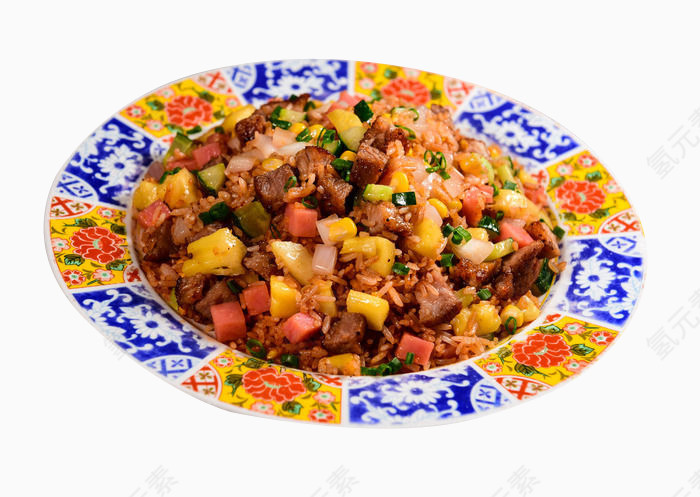 金菠萝猪扒粒炒饭