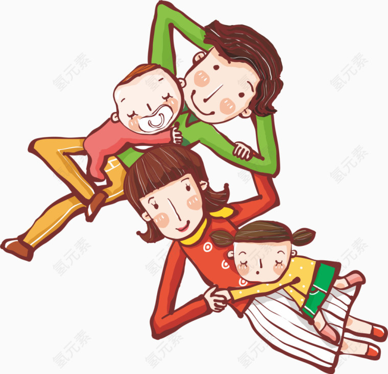 幸福的一家四口