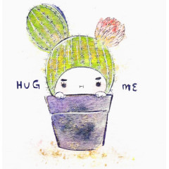 清新可爱水彩插画