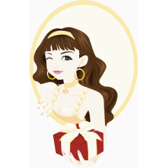 时尚漂亮的美女元素