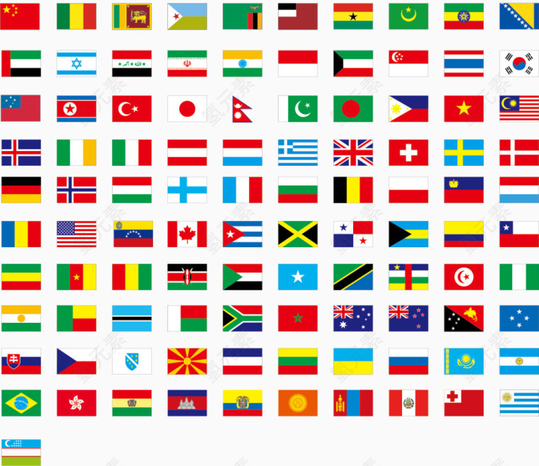 意大利国旗矢量图
