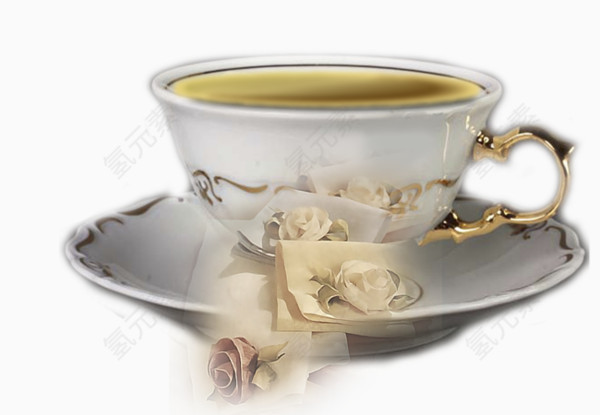 宫廷奢华欧式咖啡杯玫瑰