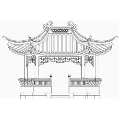 中式凉亭