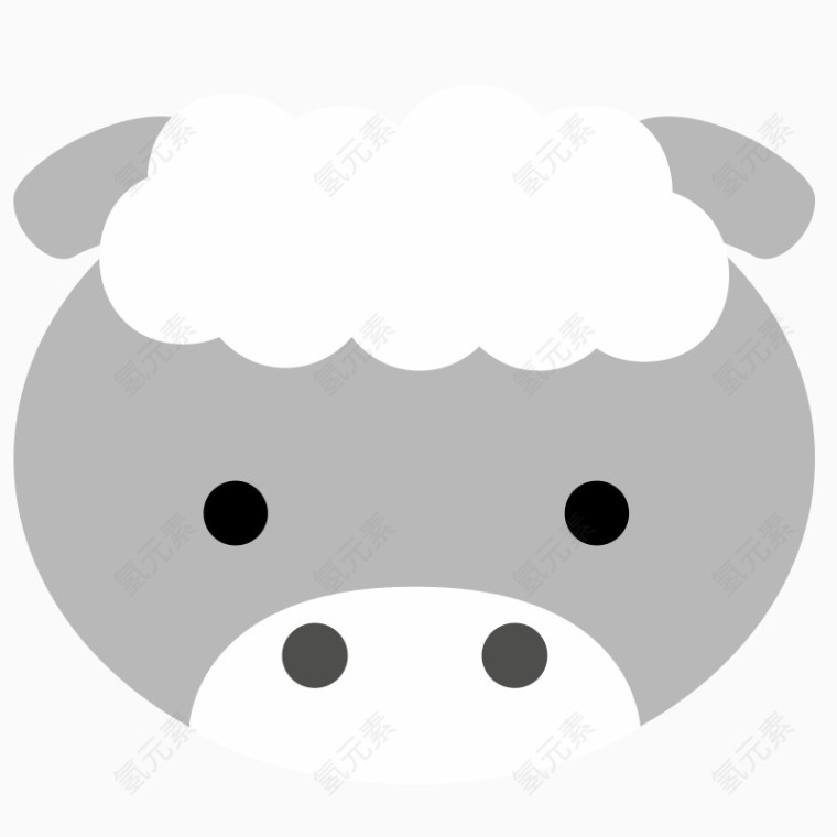 卡通 插画 母婴背景素材 可爱风格 童趣 动物 贴纸 动物园 动物头像