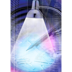 台灯光束坐标科技未来