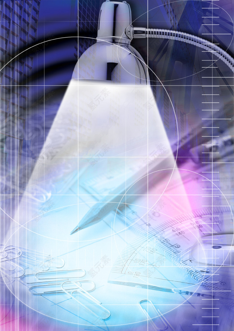 台灯光束坐标科技未来