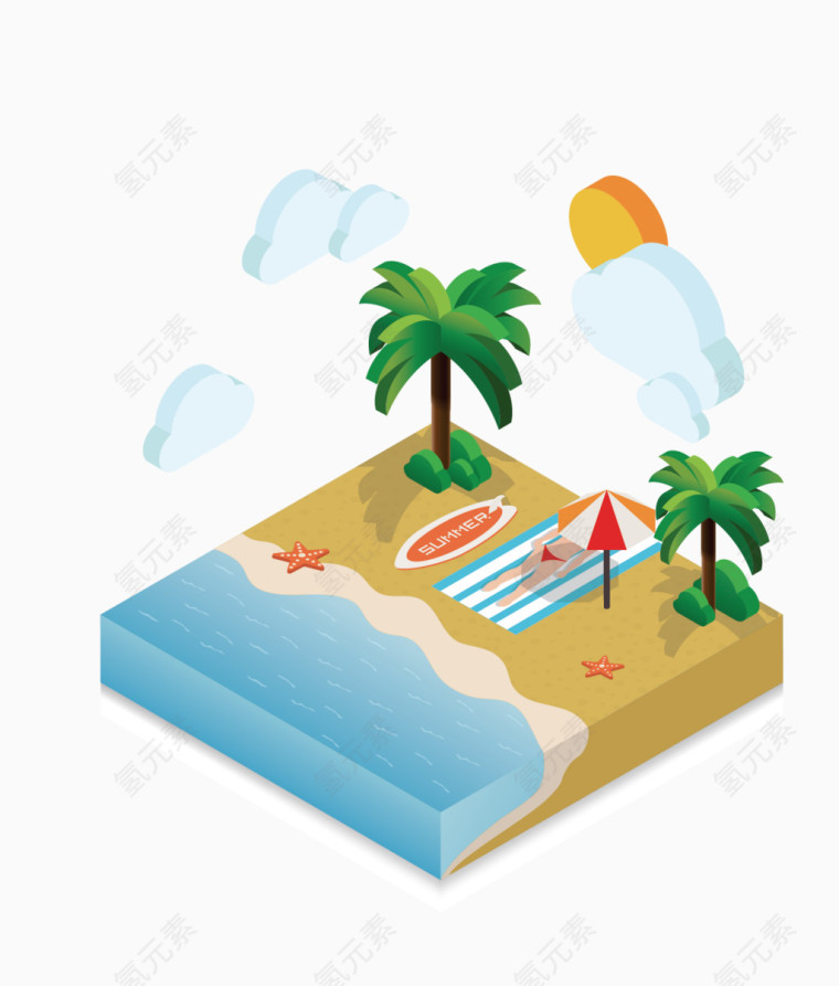矢量海景