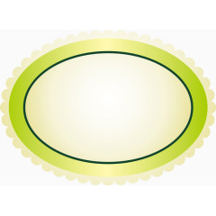 矢量绿色植物标牌创意图标