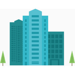 矢量高层建筑设计图标