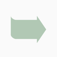 淡绿色箭头标签