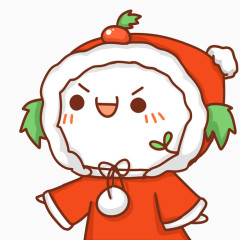 扮演小红帽的卡通可爱面团