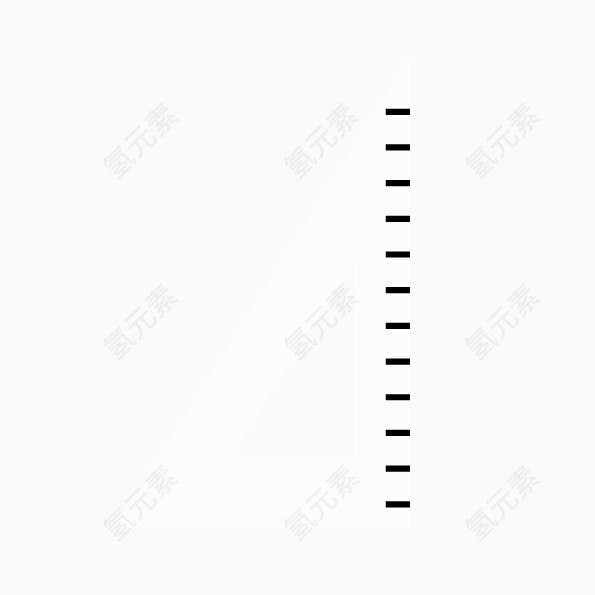 矢量三角尺子素材