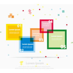 矢量方块分类标签