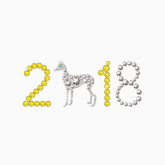 矢量2018字体设计