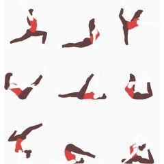 女性瑜伽动作分解