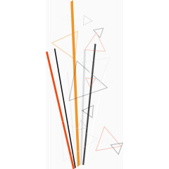 抽象炫酷几何三角线条