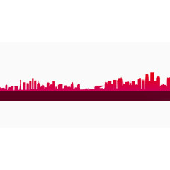 卡通城市剪影图