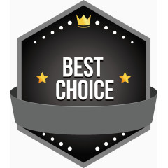 矢量手绘黑色徽章