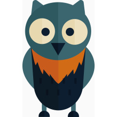 创意猫头鹰矢量图