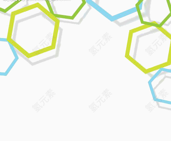 创意六边形装饰图片素材