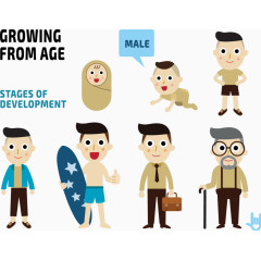 男士成长过程示意图