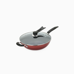 美厨不粘炒锅-精铁带盖