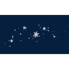 白色漂浮雪花