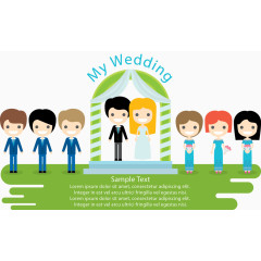 矢量婚礼