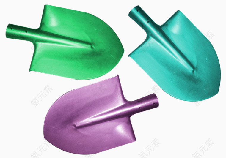 亮色铁锹头素材