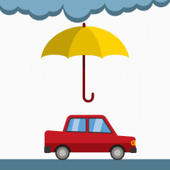 矢量下雨创意图