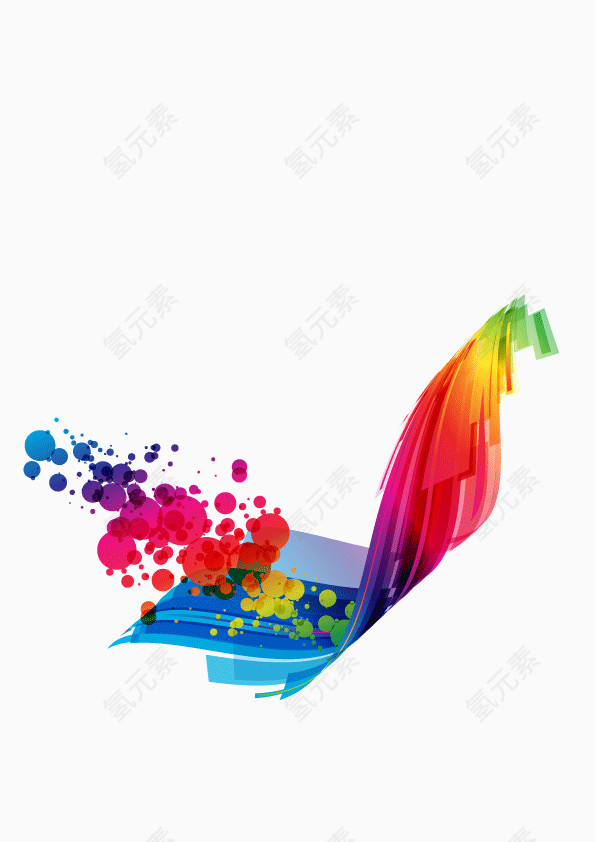 彩色渐变背景装饰图案