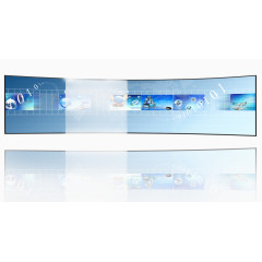 科技蓝色大屏幕广告放映