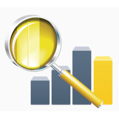 矢量放大镜数据条素材