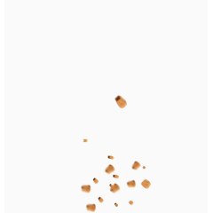 不规则碎石飘落