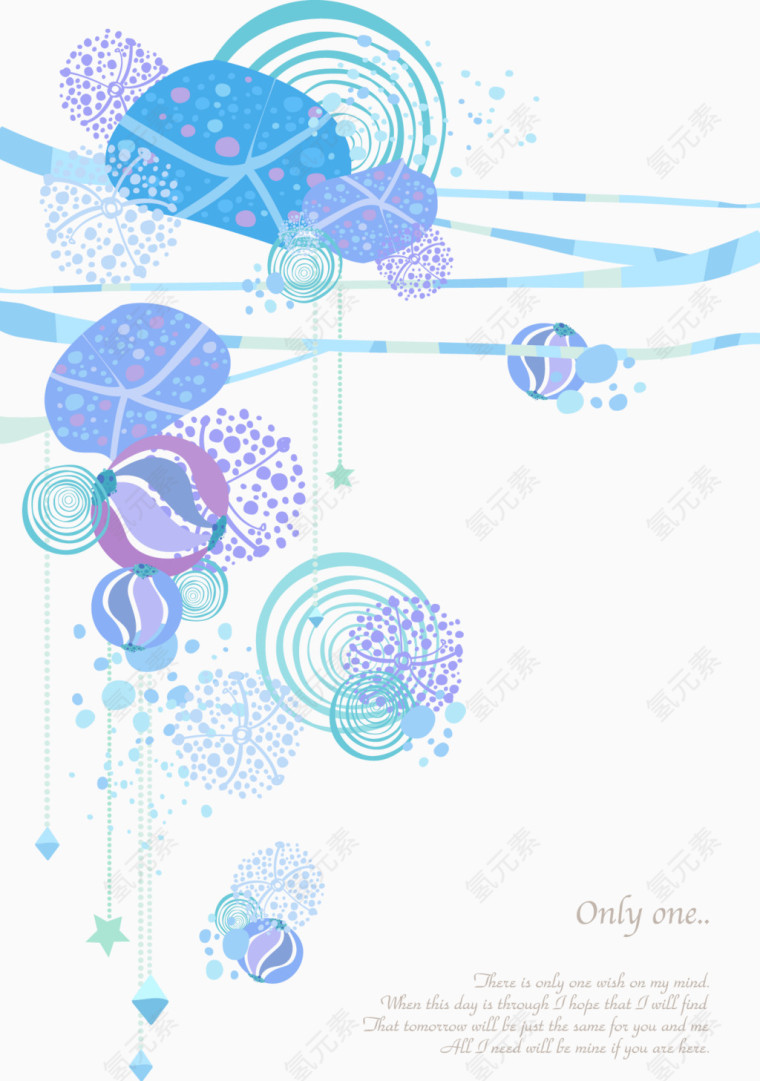 浪漫花纹卡片背景素材