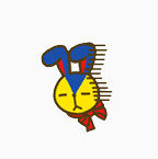 魔术女孩与兔子卡通表情包