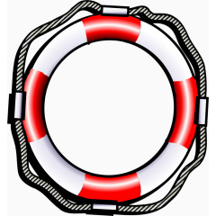 矢量手绘游泳圈