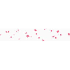 粉色花瓣装饰素材