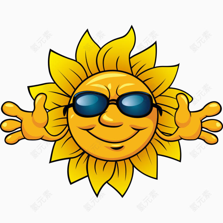 卡通太阳