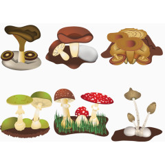 卡通蘑菇素材