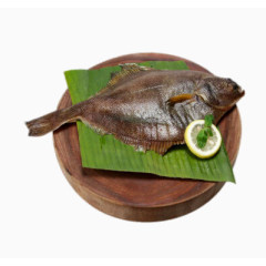 砧板上的花斑鲽鱼