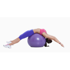 练习瑜伽的美女