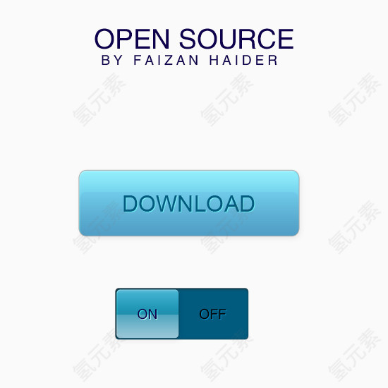 网页下载按钮素材