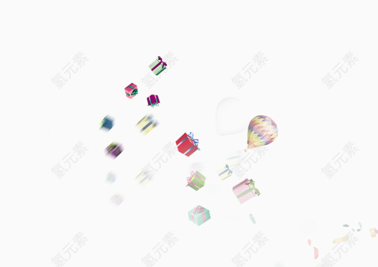 漂浮 装饰 礼物 元素