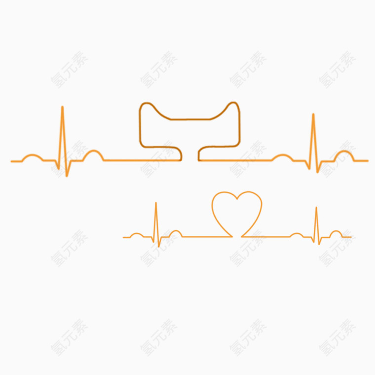 天猫心电图节日元素