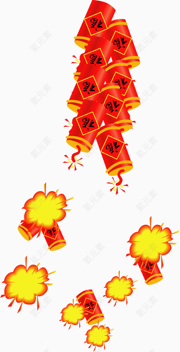 高清鞭炮免抠图素材