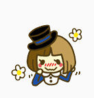 魔术女孩与兔子卡通表情包