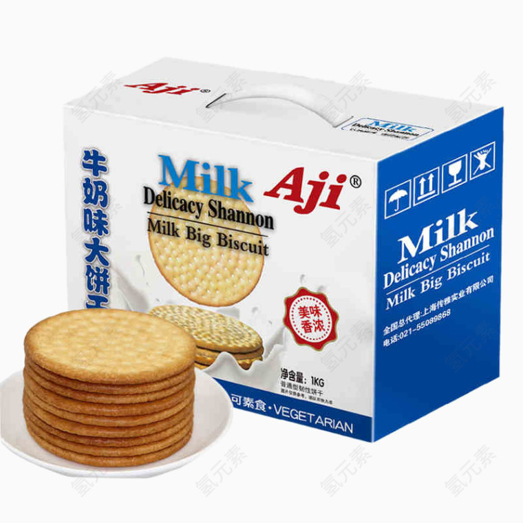 牛奶味大饼干
