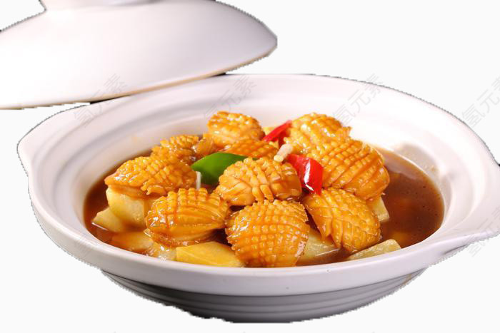 大盘装鲍鱼素材