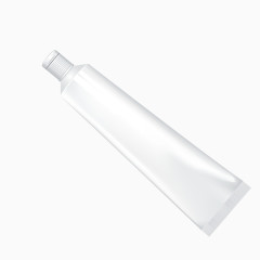 白色牙膏包装质感